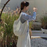 Bolso De Hombro Para Mujer Estilo Bohemio Hecho a Mano Capacidad Grande Saco De Mano De Paja Tejida Casual Bolso De Playa Verano - details 2