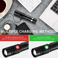 Linterna LED De Alta Potencia Zoomable Para Camping Impermeable 4 Modos De Iluminación Multi Función Cargador USB T6 Lámpara De Bolas De Aleación De Aluminio - details 4