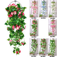 1PCS Flores Artificiales Colgantes En Seda Plantas Silvestres Para Decoración De Jardín Interior Exterior Decoración De Bodas Y Fiestas En Paredes Balcones - details 1