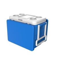 MAXHOME-Nevera portátil rígida transformable en mesa rígida azul ATLANTIC, 45 litros, La Mejor Nevera portatil para Camping, Playa, o Campo, Caja de almacenamiento - details 0