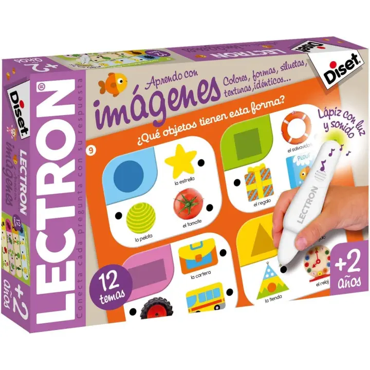 Diset - Lectron aprendo con imágenes, Juego educativo de asociar preguntas y respuestas a partir de 2 años - 1