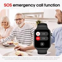 Relojes inteligentes masculinos y femeninos relojes inteligentes IPS de 1,96 pulgadas, monitoreo de frecuencia cardíaca / oxígeno en sangre / presión arterial / sueño 24 / 7, componentes sanguíneos y físicos, rastreador de fitness de más de 100 modos de e - details 5