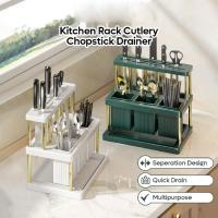 Soporte Ajustable De Acero Inoxidable Para Secado De Platos Y Cuchillos Con Desagüe Sobre El Fregadero Organizador De Almacenamiento Para Cocina - details 1