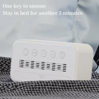 Reloj De Alarma Digital Con Luz LED Y Temperatura Reloj De Mesa Bajo Ruido Para Cama Reloj Electrónico Con Función Snooze 12/24H - details 2