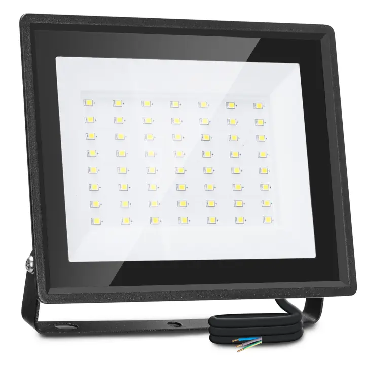 Aigostar Foco LED Exterior 50w 4300LM, Foco Proyectore LED Exterior Impermeable IP65, Focos LED Exterior 56 LED, 6500K Blanco Frío  para Garaje,Jardín,Patio,Parque - 1