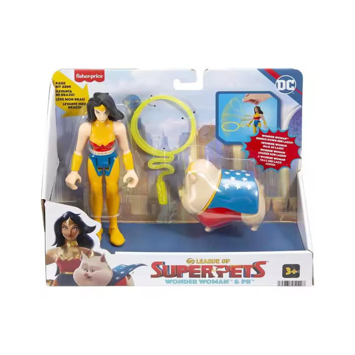 Figura DC Wonder Woman con Lazo y Cerdito PB - 1