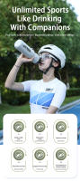 Botella De Agua Para Bicicleta ESLNF 710ML Plástico PP5 Para Deportes Al Aire Libre Correr Escalar Sujeta Con La Mano Vaso Portátil Taza De Bicicleta - details 0