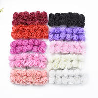 144pcs Rosas Artificiales De Espuma Para Decoración De Hogar Boda Navidad Casamiento Arco De Flores DIY Regalo De Novia - details 5
