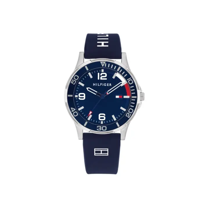 Reloj Tommy Hilfiger Niño 1720016 - Caja de Acero Inoxidable - Esfera Azul - Correa de Silicona Azul - 1