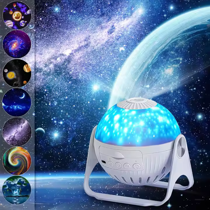 Proyector De Noche Estelar Para Niños 360° Rotativo Planetario Galaxia Lámpara LED Regalo De Cumpleaños O Navidad - 1
