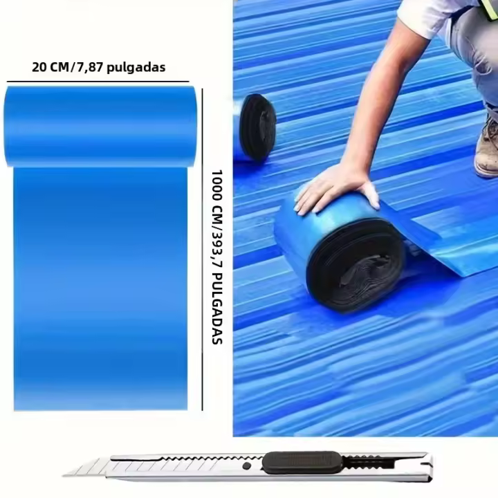 Cinta Adhesiva Autoadhesiva Impermeable Y Resistente Al Calor 393.7 Pulgadas Para Reparación De Tejas Muros Y Fugas Corte Con Navaja De Arte - 1