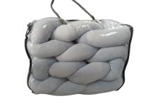 Trenza Protectora para Cuna AZUL Extrasuave Tacto Aterciopelado Gamberritos 🌸👶- Seguridad y Confort para tu Bebé, Chichonera Trenza Decorativa Antivuelco Reductora, 1.5m  🌸👶Hecho en España - details 4