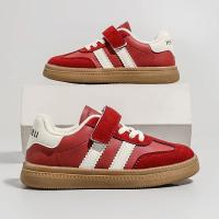 Zapatillas Casuales Para Niños Y Niñas Negras Con Suela Suave Antideslizante Alemanas Para Entrenamiento Unisex Cuero PU Todas Las Estaciones Rojo Moda Otoño Invierno Zapatos Bebé Niños - details 17