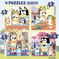 Educa - Set de Cuatro Puzzles progresivos de 12 a 25 Piezas con los Personajes de Bluey en maleta para guardarlos + 3 años Educa 19830 - details 3