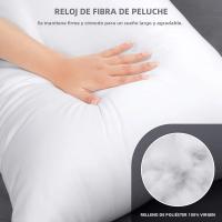 Almohada Larga De Estilo Rectangular Para Sofá Y Cama Relleno De Cojín De Poliéster 100% Core De Almohada Blanca Para Adultos - details 3