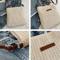Bolso De Hombro De Paja Para Mujer Moda Verano Bolso Bandolera De Playa Vacaciones Compras Bolsos Mensajeros Para Mujer - details 4