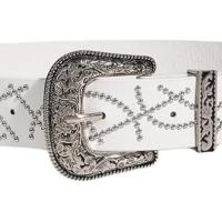 JAMNGHB Cinturón estético occidental para pantalones de vestir, étnico en relieve, hebilla de flores, cintura para mujeres y niñas, accesorio de cintura vintage