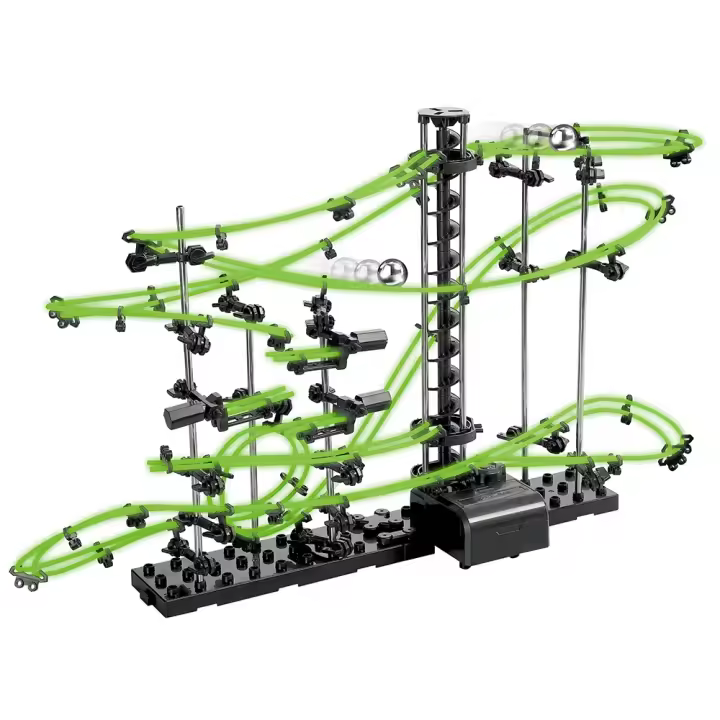 Juguete Educativo Para Niños Camino De Bolas Con Carruseles Espacio De Juego DIY Luz Nocturna Rastrillo De Ratón Juego De Carreras En Blanco Y Negro - 1