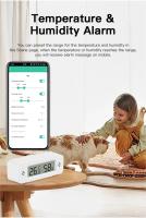 Termómetro Y Higrómetro Inteligente Mini WiFi Tuya Compatible Con Google Home Yandex Alexa Control Remoto Por App Con Alarma - details 7