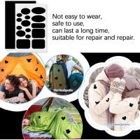 Parche Reparación Impermeable Para Abrigos Y Pantalones De Plumón Autoadhesivo En Diferentes Formas Lavable Tejido Para Ropa - details 2
