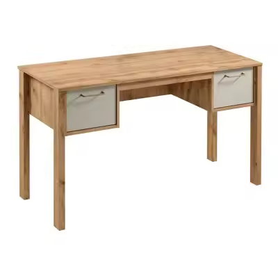 Mesa de oficina Parma F100 , Muebles ES, Con cajones, Wotan roble, 138 x 75 x 53cm - 1