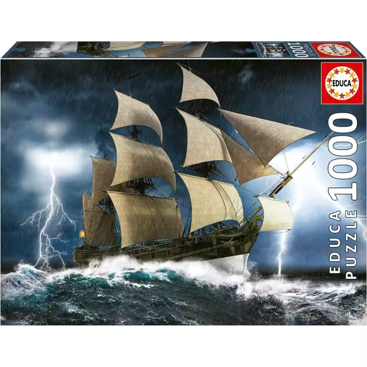 Educa - Puzzle de 1000  Tormenta Incluye Pegamento Fix Puzzle. + 14 años Educa 19556 - 1