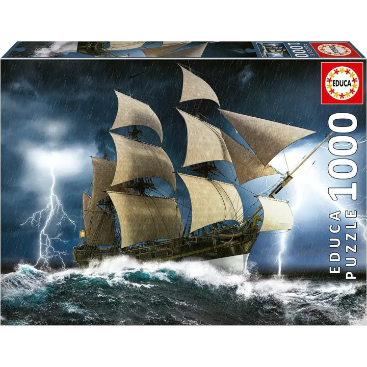 Educa - Puzzle de 1000  Tormenta Incluye Pegamento Fix Puzzle. + 14 años Educa 19556 - 1