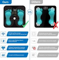 Báscula De Peso Digital Bluetooth Precisa Con Pantalla Grande Para Cuadro De Salud Y Grasa Para Baño Medidor De Peso Corporal BMÍ - details 5