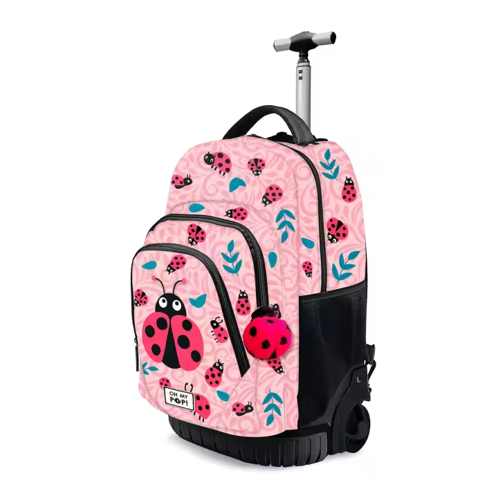 OH MY POP! - Ladybug Mochila Escolar con Ruedas Trolley - 1