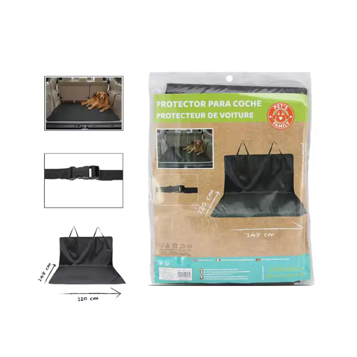 Protector De Mascota Para Coche 120x148cm,  Impermeable Protector Para Maletero Del Coche, Funda De Asiento Para Perros, Cubierta De Asiento Para Perros, Funda Perros Coche Antideslizante Universal Para Coche - 1