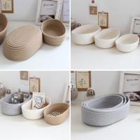 Cesta De Almacenamiento De Hilo De Algodón Oval Para Juguetes De Niños Caja De Organización De Escritorio Caja De Almacenamiento De Cosméticos Y Llaves - details 21