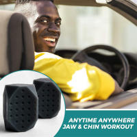 Entrenador De Mandíbula 2pcs 50/60Lbs Redefine Jawline Trainer Elimina Double Chin Facial Chew Bite Muscular Anti-stress Equipo De Fitness Para El Rostro Material De Silicona - details 8