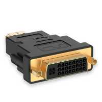 Ociodual Adaptador HDTV Macho a DVI-I 24+5 Hembra Negro M/H DVI-D 24+1 DL Dual Link Convertidor de Señal Video Digital Negro - details 3