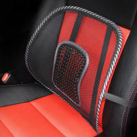 Respaldo de malla, cojín de soporte lumbar de malla, soporte de respaldo de silla con flujo de aire con correas elásticas para sillas de oficina en casa, asientos de automóvil, alivio del dolor - details 3