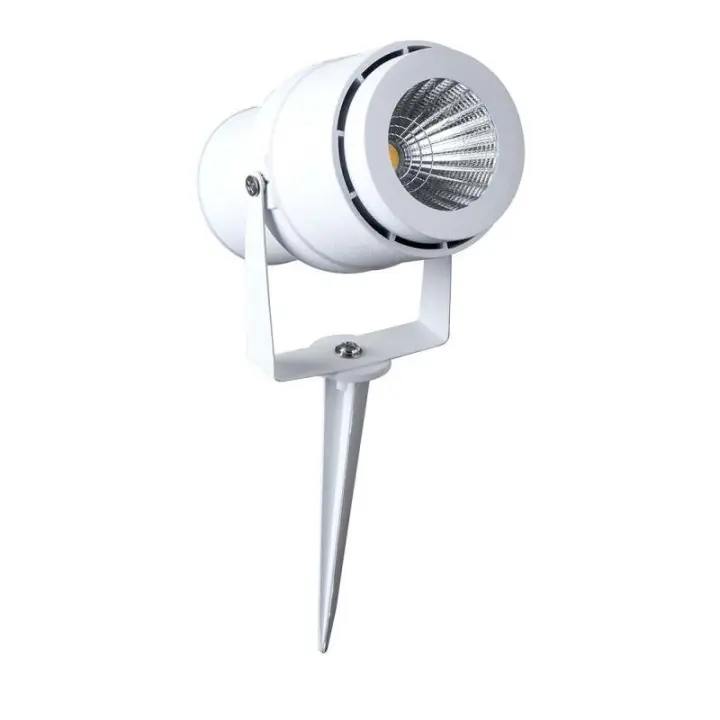 Pincho de jardín de LED 12W cuerpo blanco luz verde VT-857  V-TAC - 1