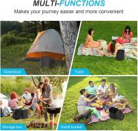 Inodoros portátiles para acampar, inodoros portátiles para adultos, inodoros portátiles para adultos, inodoros portátiles impermeables plegables, adecuados para acampar, automóviles, cubos, viajes, al aire libre, senderismo, viajes, remo, playa, tiendas d - details 1
