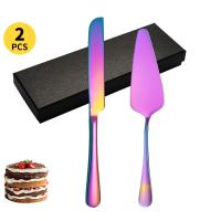 Juego De Cuchillo Y Espátula Para Pastel De Acero Inoxidable Herramienta De Pan Y Queso Para Cocinar Y Hornear Regalo - details 11