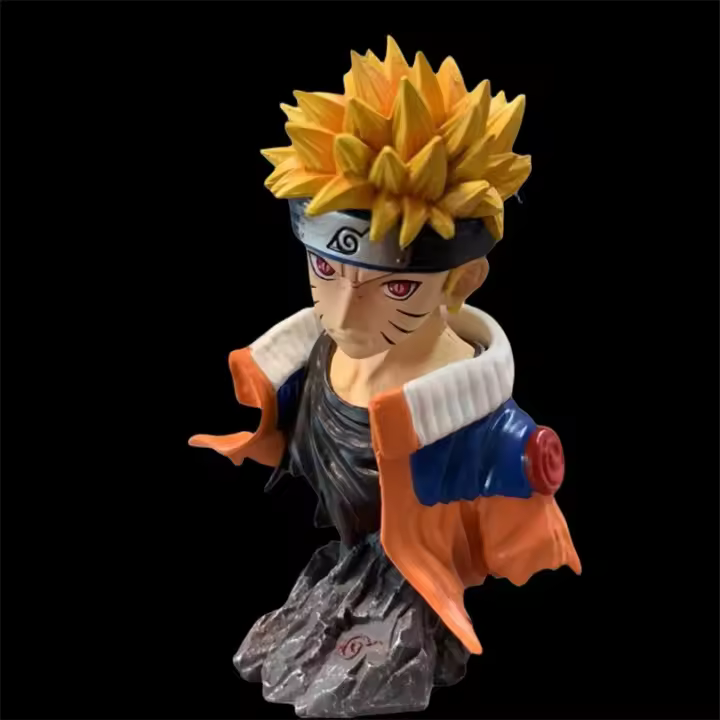 Figura De Anime Namikaze Naruto 14cm PVC Bust Model Uchiha Minato Sarutobi Hiruzen Tobirama Shisui Itachi Regalo Para Fans - 1