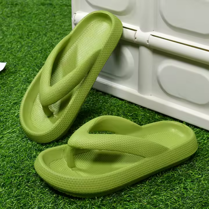YRZL Sandalias De Playa Para Hombre Verano 2024 Zapatos De Tobillo EVA Talla Grande 47 Cuatro Pies Coupl Slippers Para Hombres - 1