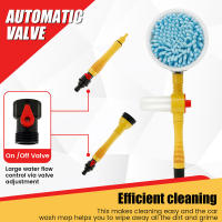 Kit De Cepillos Para Lavar Coche Sin Arrugas Manija Giratoria De 360° Cepillo De Limpieza Para Ruedas Puertas Y Ventanas - details 1