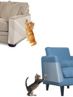 Protector De Sofá Para Gatos Tapete De Rasguño Doble Poste De Rasguño Protector De Muebles Cubierta Repelente Para Mascotas - details 1