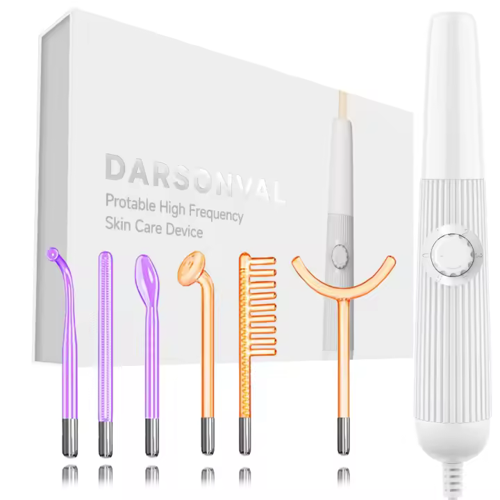 Máquina De Tratamiento Facial De Alta Frecuencia Darsonval Con 6 Brocas De Neón Y Argón Elimina Arrugas Y Acné Herramienta De Terapia De Piel - 1