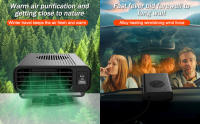 【Frio y Calor】 Calefactor Coche Mechero Portátil, Calefacción para Coche 2 en 1, 12V 120W, Ventilador y Calentador De Coche Descongelador Rotación 360° - details 1