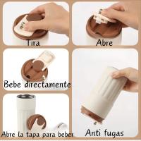 Termo hermético con tapa a prueba de fugas, pantalla digital que muestra la temperatura. Ideal para mantener tus bebidas a la temperatura perfecta mientras viajas, trabajas o haces ejercicio. Fácil de usar y limpiar - details 4