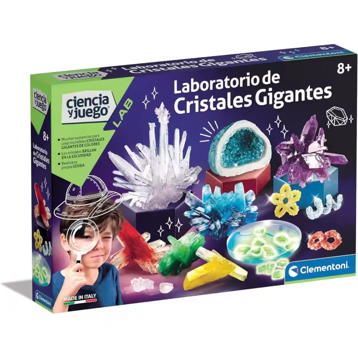 Clementoni - Laboratorio de Cristales Gigantes - Juego científico a Partir de 8 años - 1