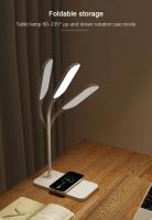Lámpara De Escritorio LED Con Cargador Inalámbrico Y Puerto USB Luz Nocturna Para Cama Toque Dimmer Protección Para Los Ojos Para Juego Lectura En Casa - details 5
