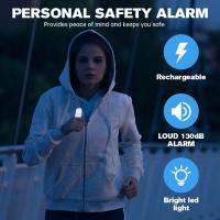 Alarma De Seguridad Personal Portátil 130dB Larga Duración Para Mujeres Niños Ancianos Y Niñas Antisatélite En Emergencias Con Llave Personalizada - details 0