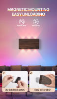 Lámpara De Pared Recargable RGB 6W Sin Cable Instalación Magnética Móvil 4000mAh Decoración Interior Hotel Dormitorio Pasillo Luz De Ambiente - details 4