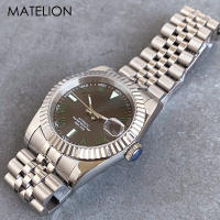 Reloj Clásico Para Hombre Con Dial Romano NH35A Movimiento Automático Acero Inoxidable Correa De Jubilado Slide Clasp 36/39mm Resistente Al Agua - details 3