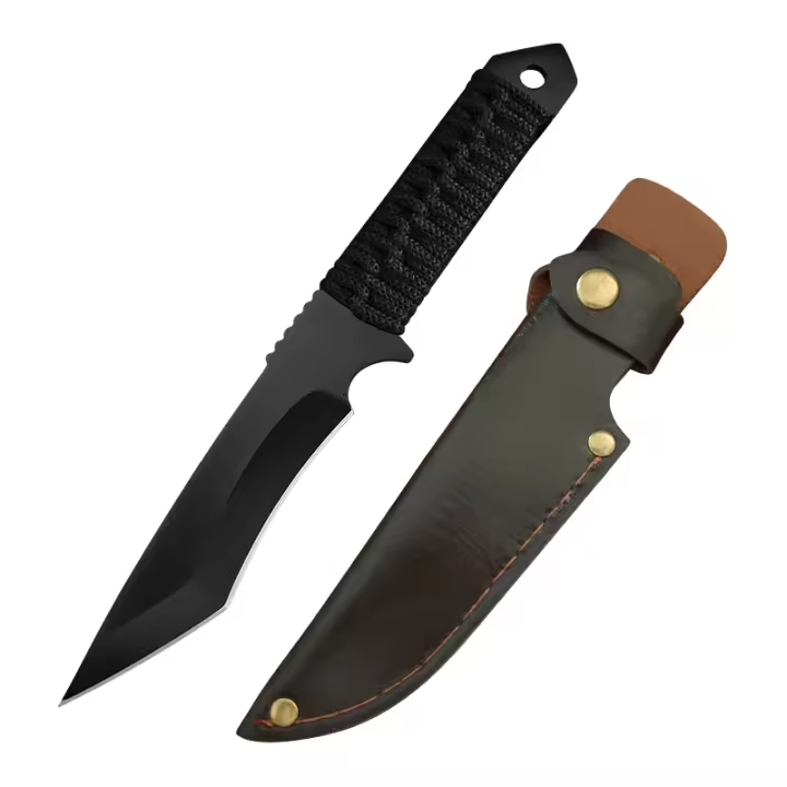 Cuchillo De Cocina Multipropósito Acero Inoxidable Mango De Cuerda BBQ Cuchillo De Carne Y Pescado Para Preparación De Alimentos - 1
